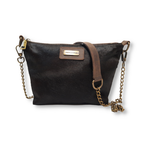 Bolso Crossbody Weekend Piel. Chocolate Hair